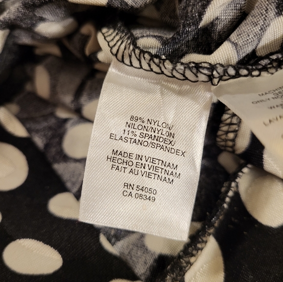 Jones New York Polkadot Wrap Top Blouse - Picture 7 of 11